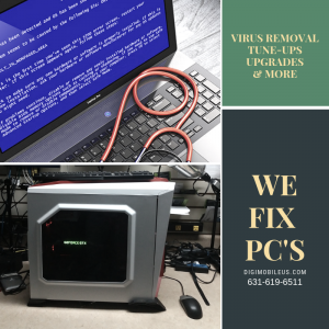 Computer repaired due virus problem