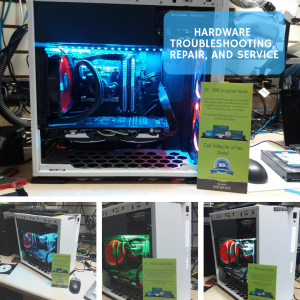 PC repair with different colors light